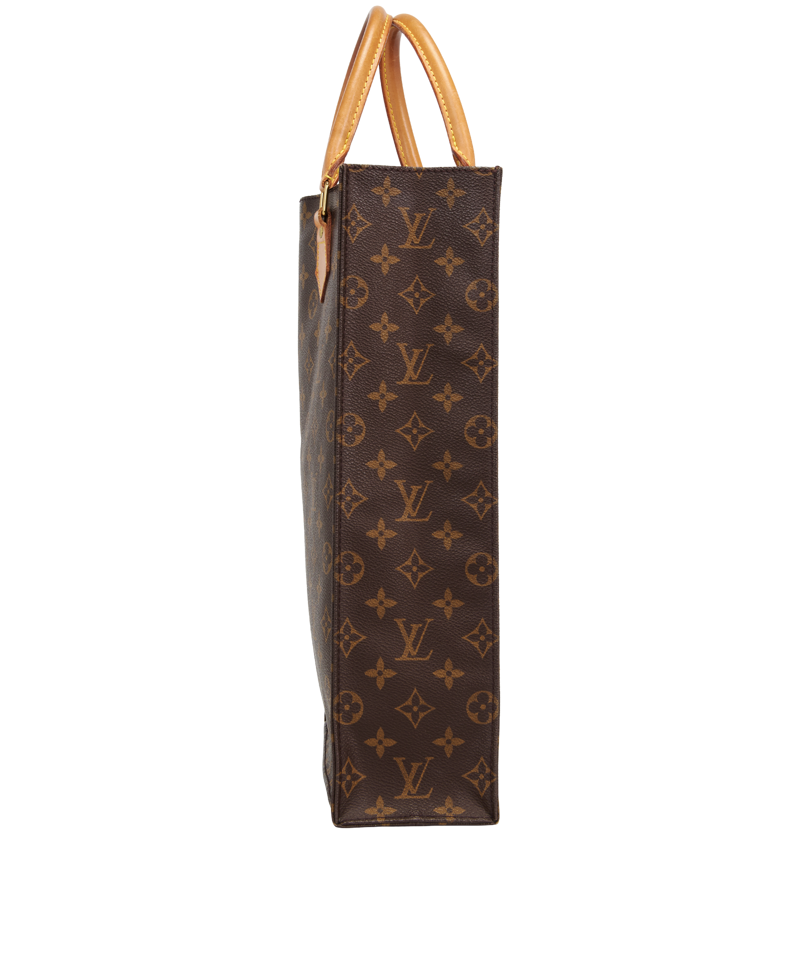 Sac Plat, &pound;750, Handbags, Brown, Canvas, Bottom view
